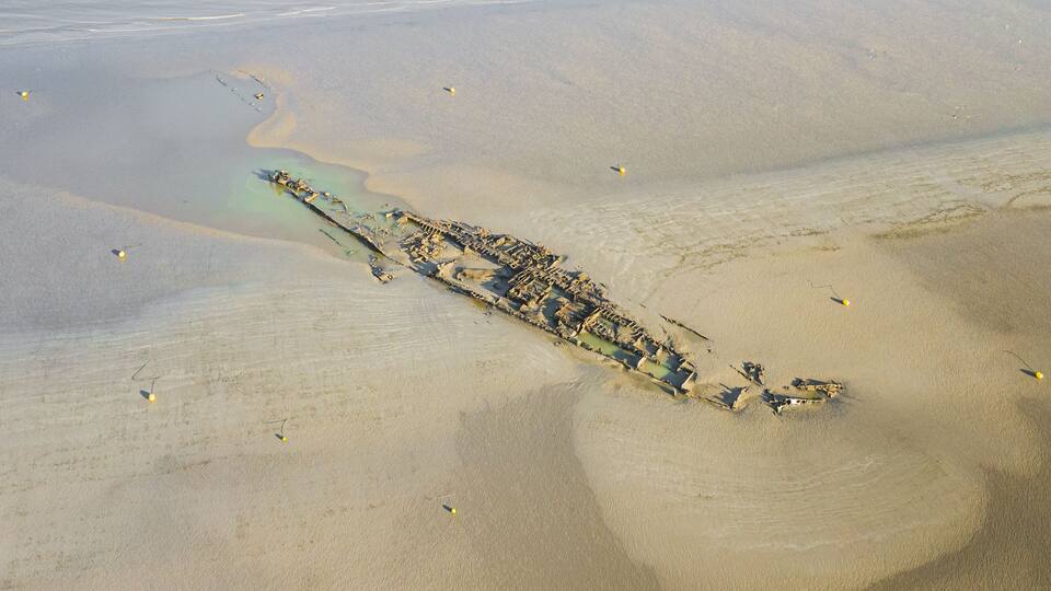 Epave du Crested Eagle plage de Zuydcoote