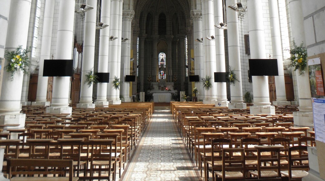 Église Notre-Dame la Neuve de Chemillé-Melay (49). Intérieur.