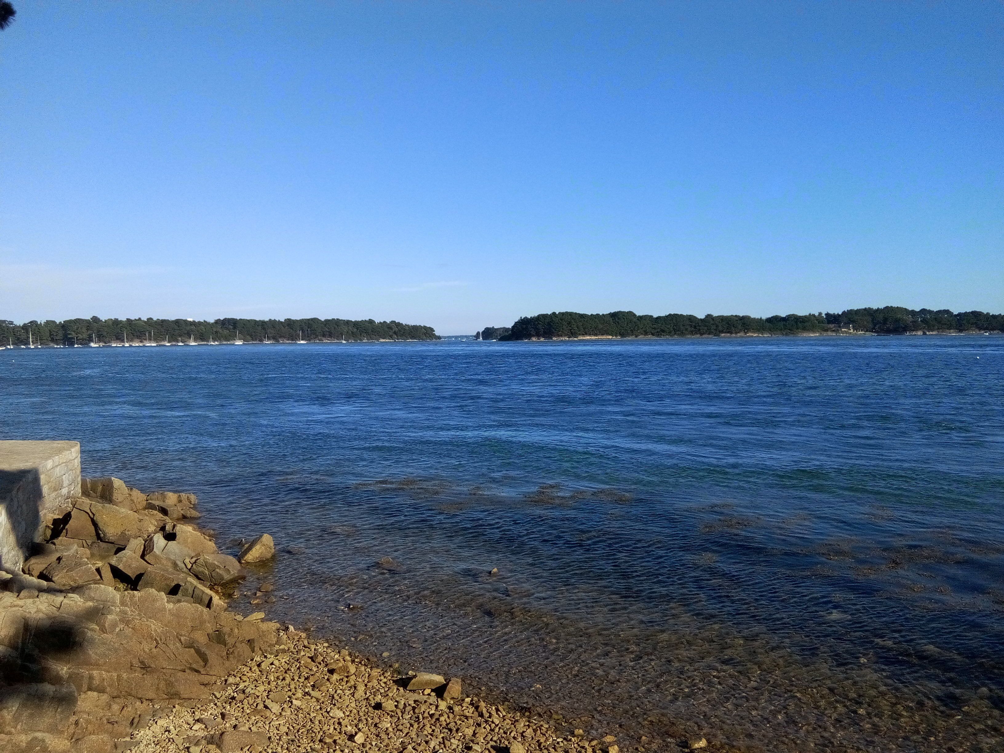 le golfe du morbihan depuis la pointe du berchis
