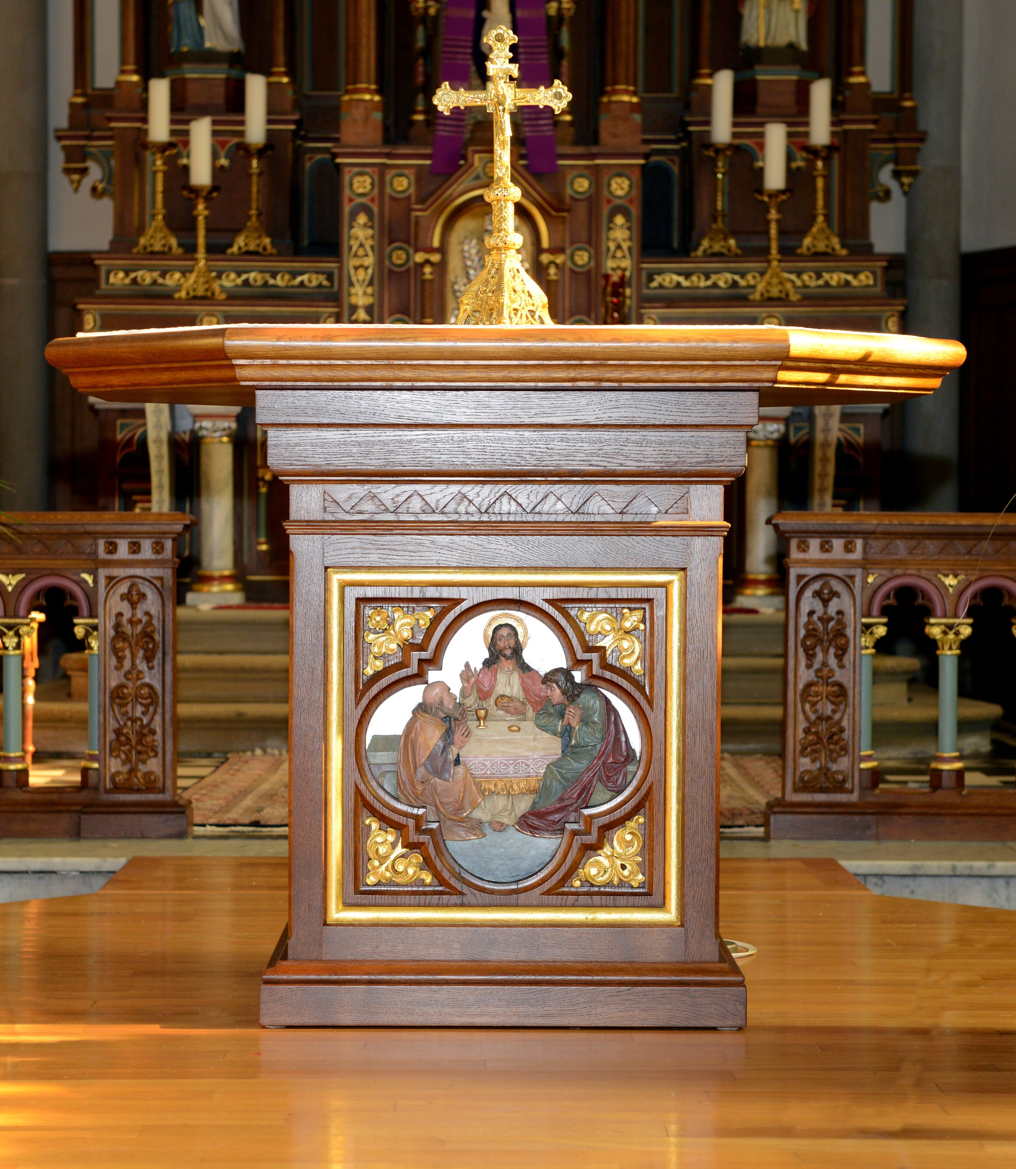 De Volleksaltor an der Kierch zu Bur.