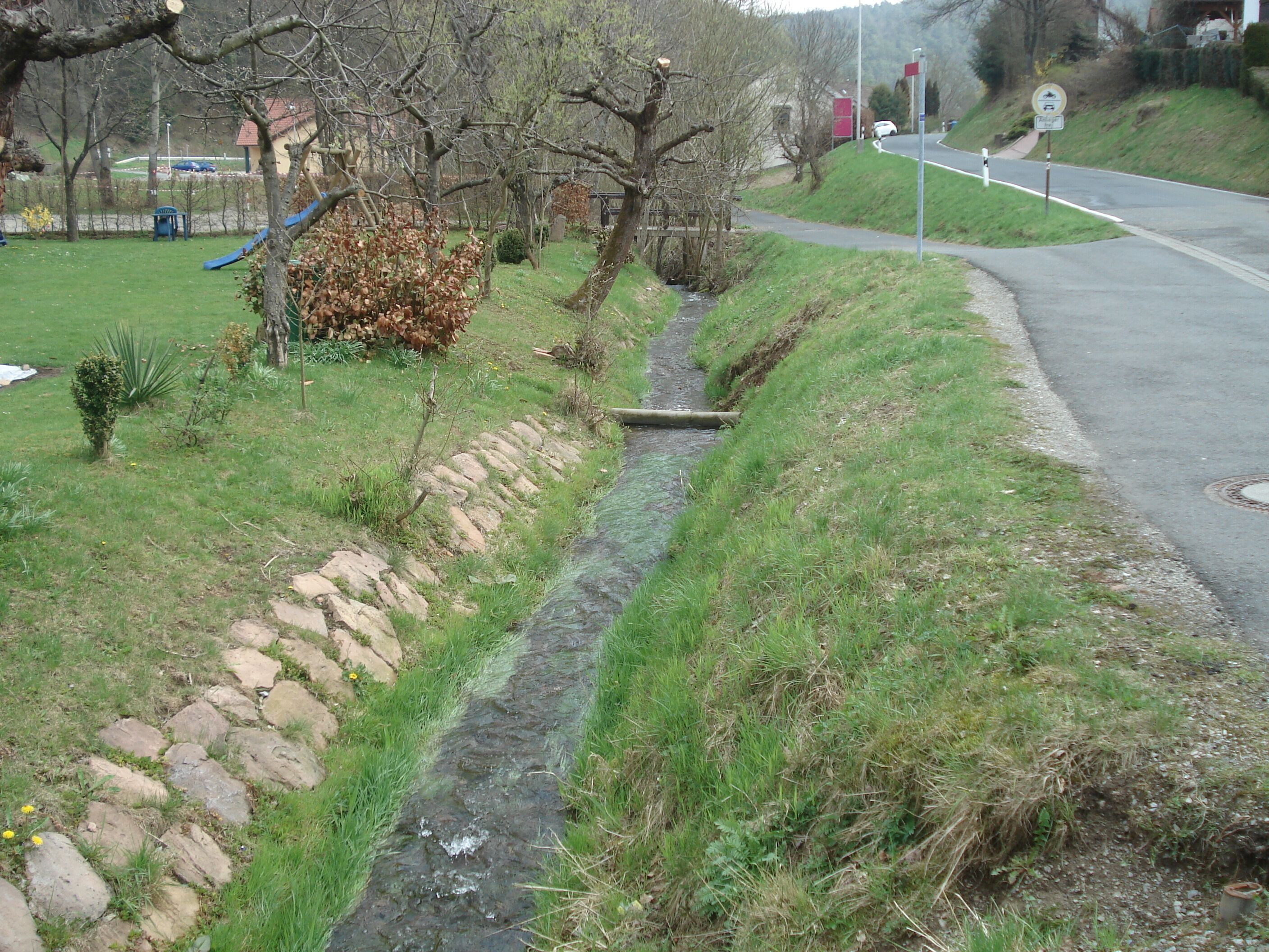 Der Schwedelsgraben (Mühlgraben) in Habichsthal
