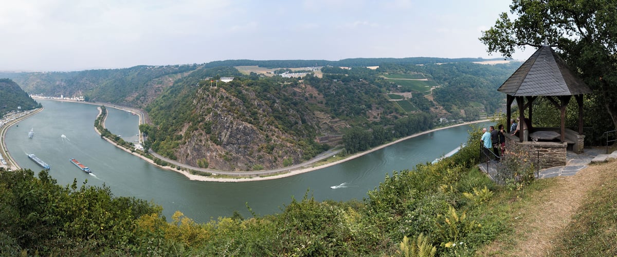 The Loreley rock formation at the riverrhine
