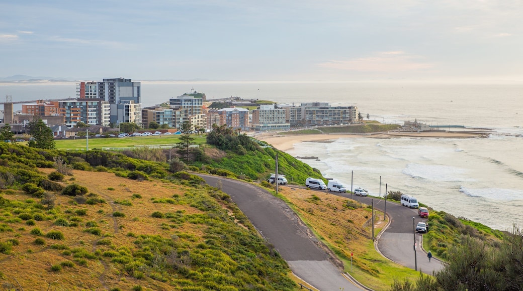 King Edward Park which includes a sunset, a coastal town and landscape views