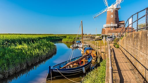 A view along the River Glaven in Cley, Norfolk, UK