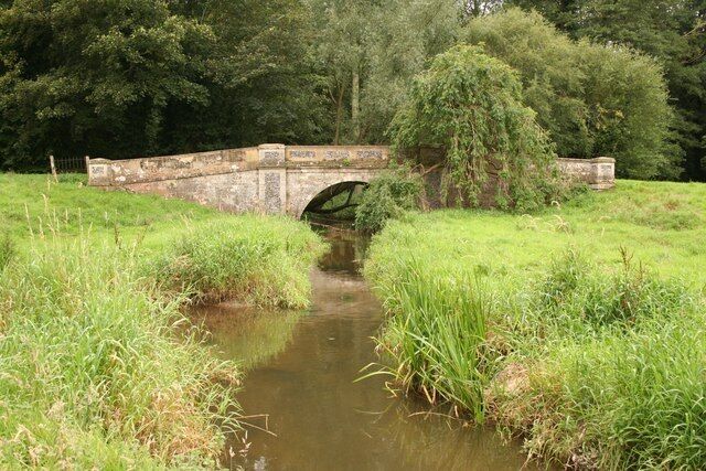 Abbey Bridge Bridge over the River Stiffkey in Abbey House parkland