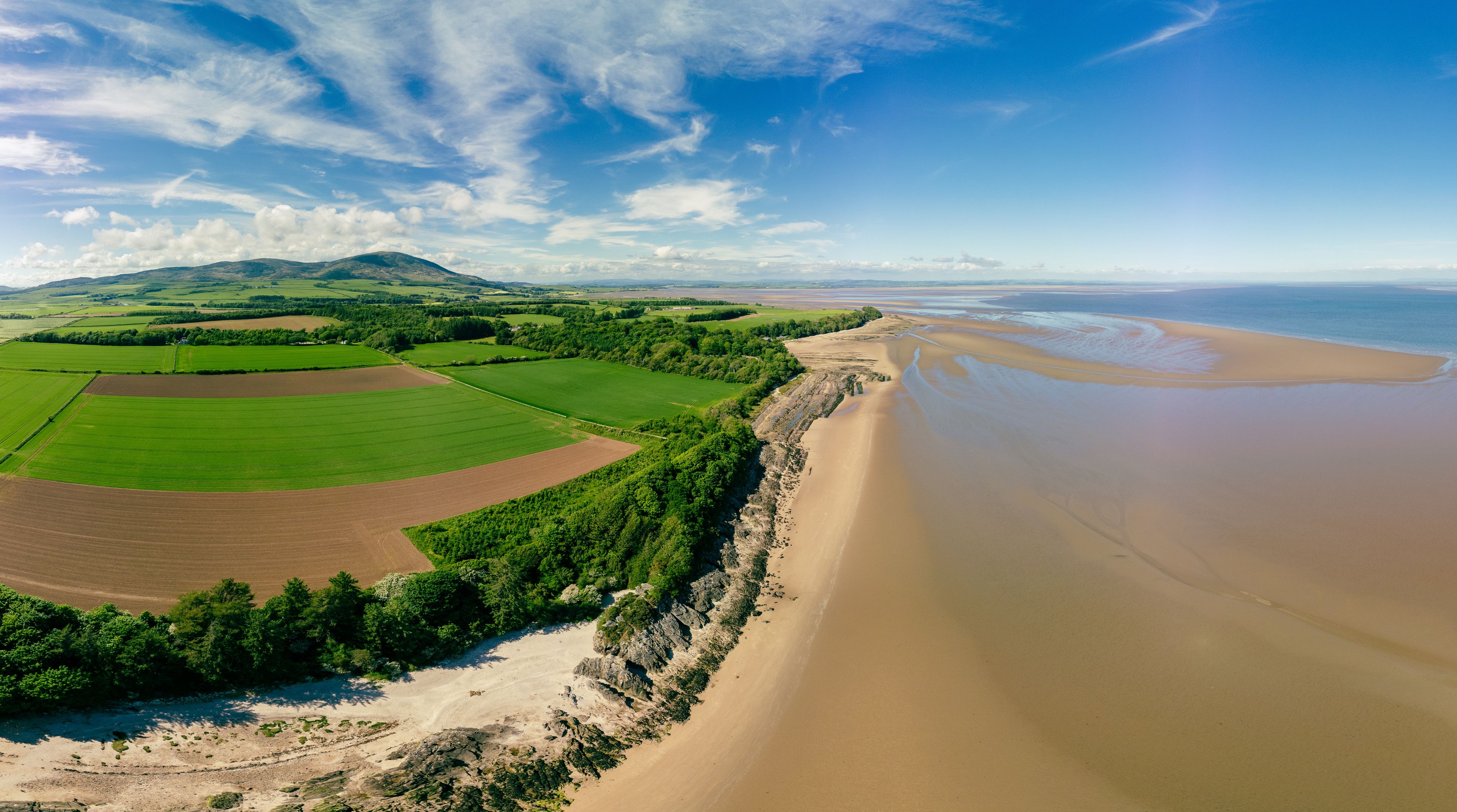 Powillimount beach coastline in Dumfries and Galloway, Scotland