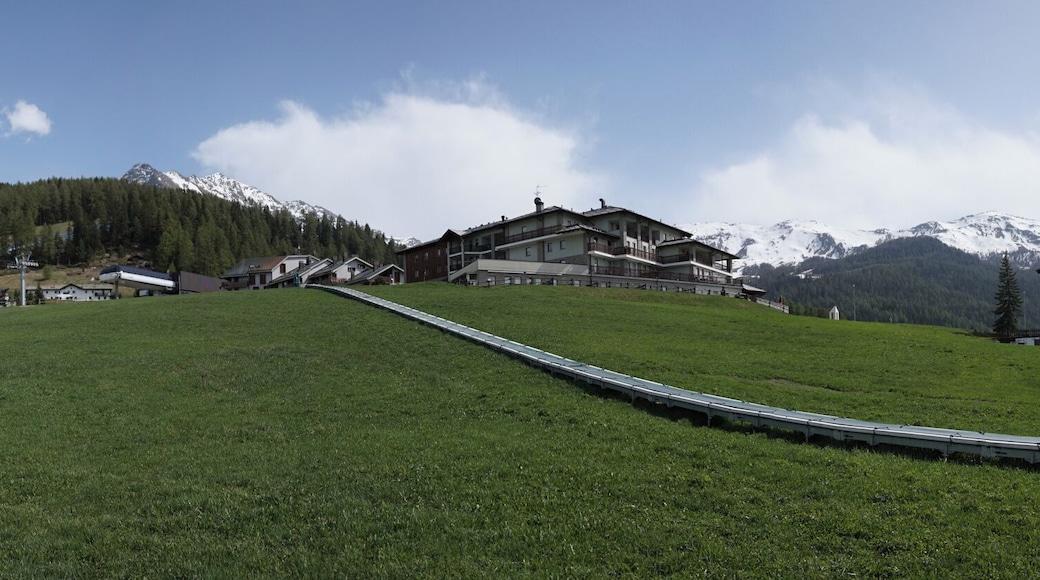 Panorama of Pila, Aosta Valley.