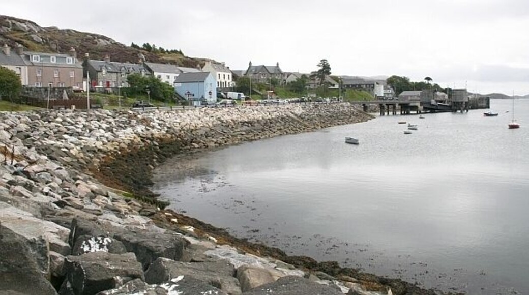 Loch an Teirbeairt and the Ferry Port Taken from the very end of the Loch.