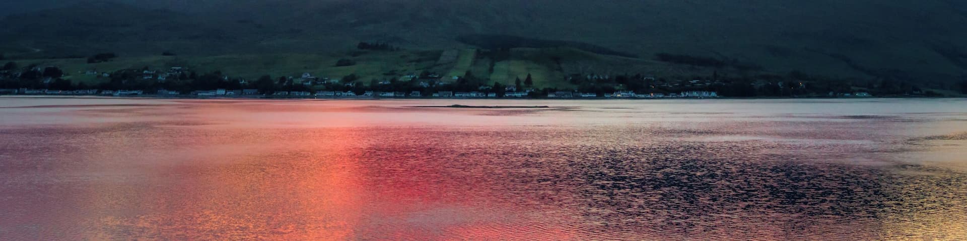 Here is a little #natural sunset over the Lochcarron village in Scottish Highlands I captured last Sunday.