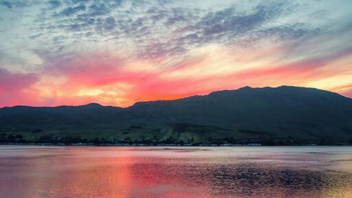 Here is a little #natural sunset over the Lochcarron village in Scottish Highlands I captured last Sunday.