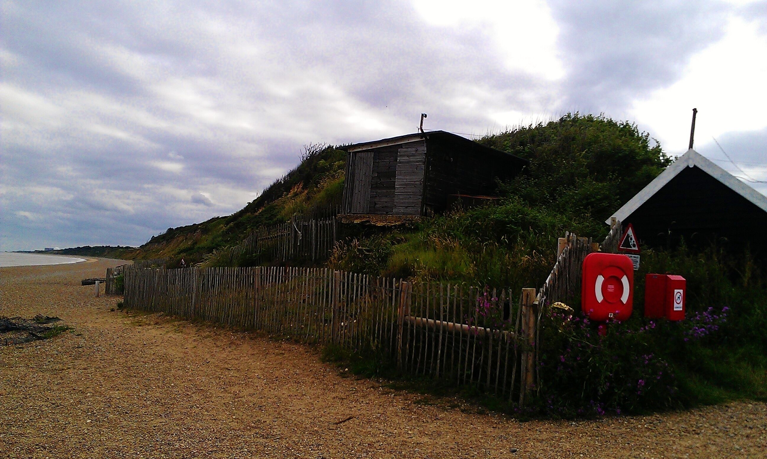 The beach at Dunwich in Suffolk. Summer 2012.
