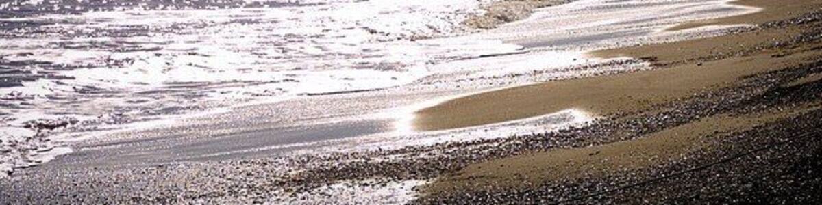 Dunwich Beach, Looking Towards Sizewell Nuclear Power Station.