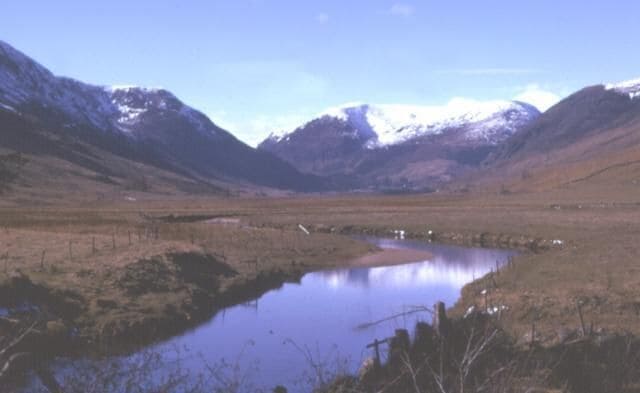 River South Esk. A peaceful reach of the South Esk in late winter