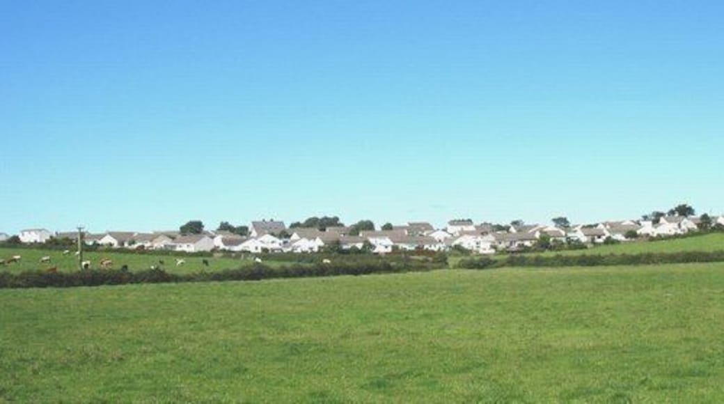 View across pasture land to the Newlands Park estate