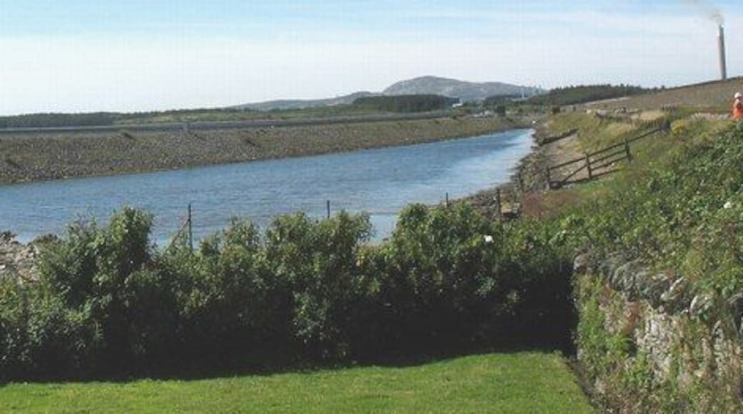 The A55 embankment, an isolated section of the Inland Sea, and the Stanley Embankment