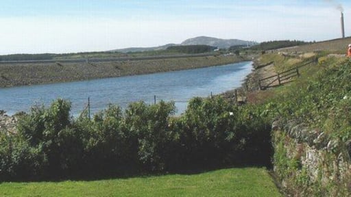 The A55 embankment, an isolated section of the Inland Sea, and the Stanley Embankment