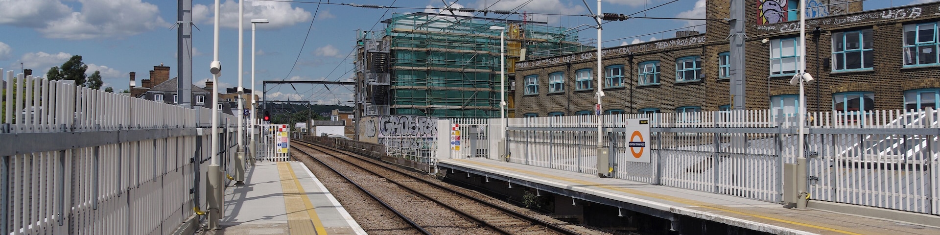Kentish Town West railway station on the North London Line.