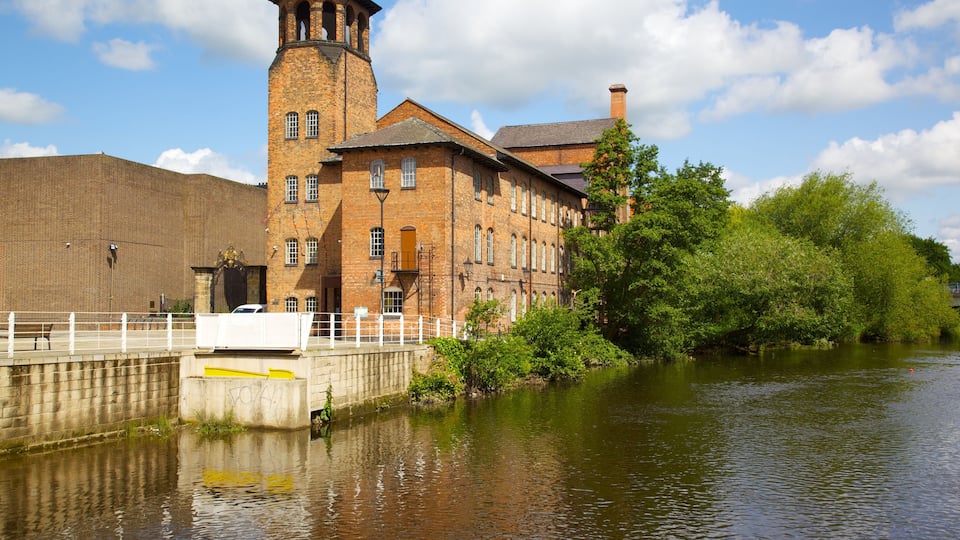 Solk Mill and River Derwent, Derby, Derbyshire, England