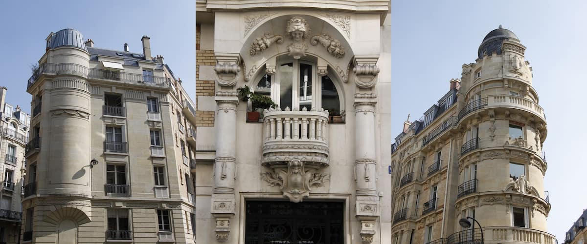 Immeubles à Paris, 3 photos