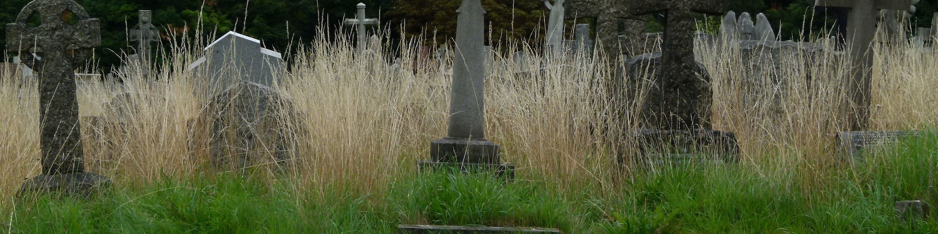 View of Charlton Cemetery, Charlton, South East London.