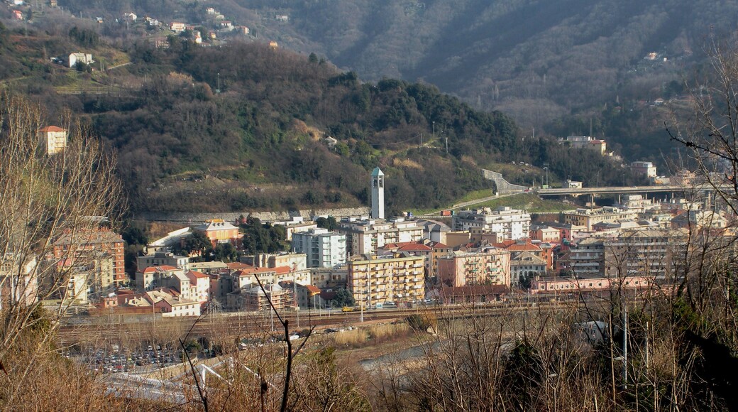Genoa (Italy), quarter of Bolzaneto, view of the quarter from Murta