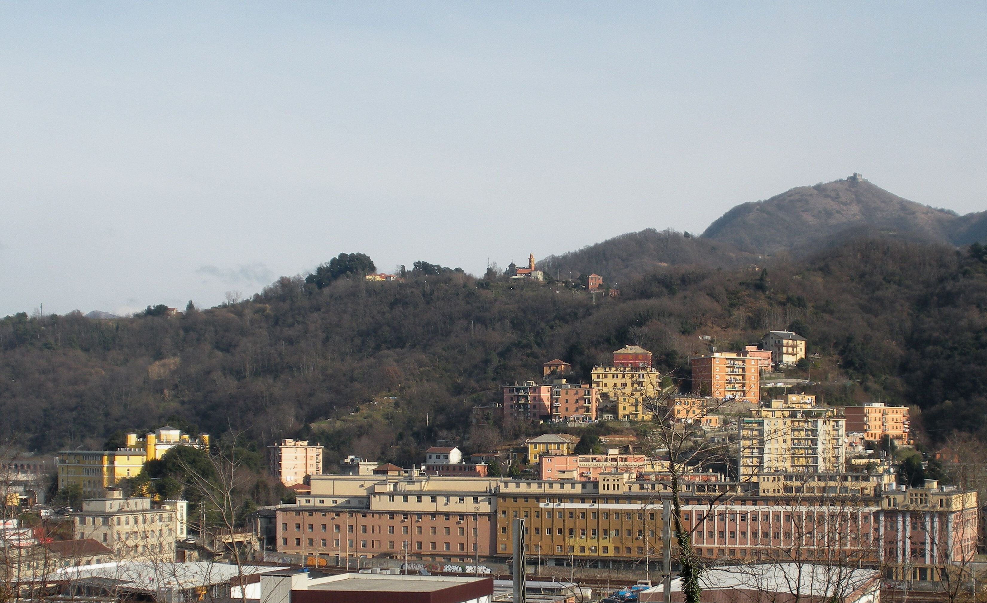 Genoa (Italy), quarter of Bolzaneto, Brasile hill