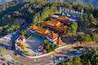 Aerial view of Wenwu temple at Sun moon lake, Taiwan.