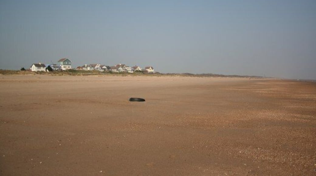 View towards Anderby Creek Low tide and an open beach view towards Anderby Creek