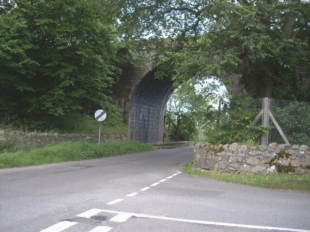 Railway bridge Over the road between Portlethon and Findon.