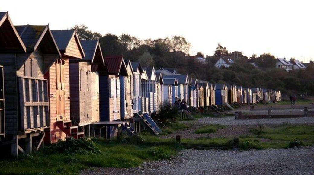Beach huts - Seasalter Beach huts between the sea and the (historic) railway.