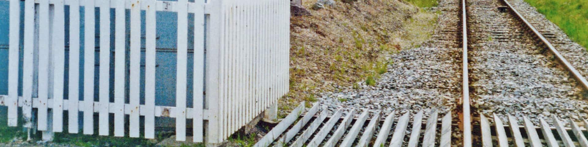 Former station at Delny, 1994. View SW, towards Dingwall and Inverness: ex-Highland Railway, Inverness - Dingwall - Thurso/Wick 'Far North' line. The station was to passengers 13/6/60, to goods 15/6/64, but the line flourishes