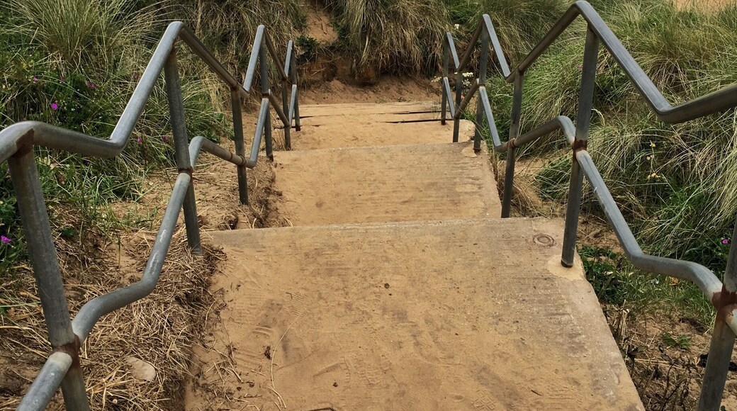 Crimdon Dean Beach is on the Durham coast, North East England.. free parking and a walk down to an often deserted beach. Great for dog walking