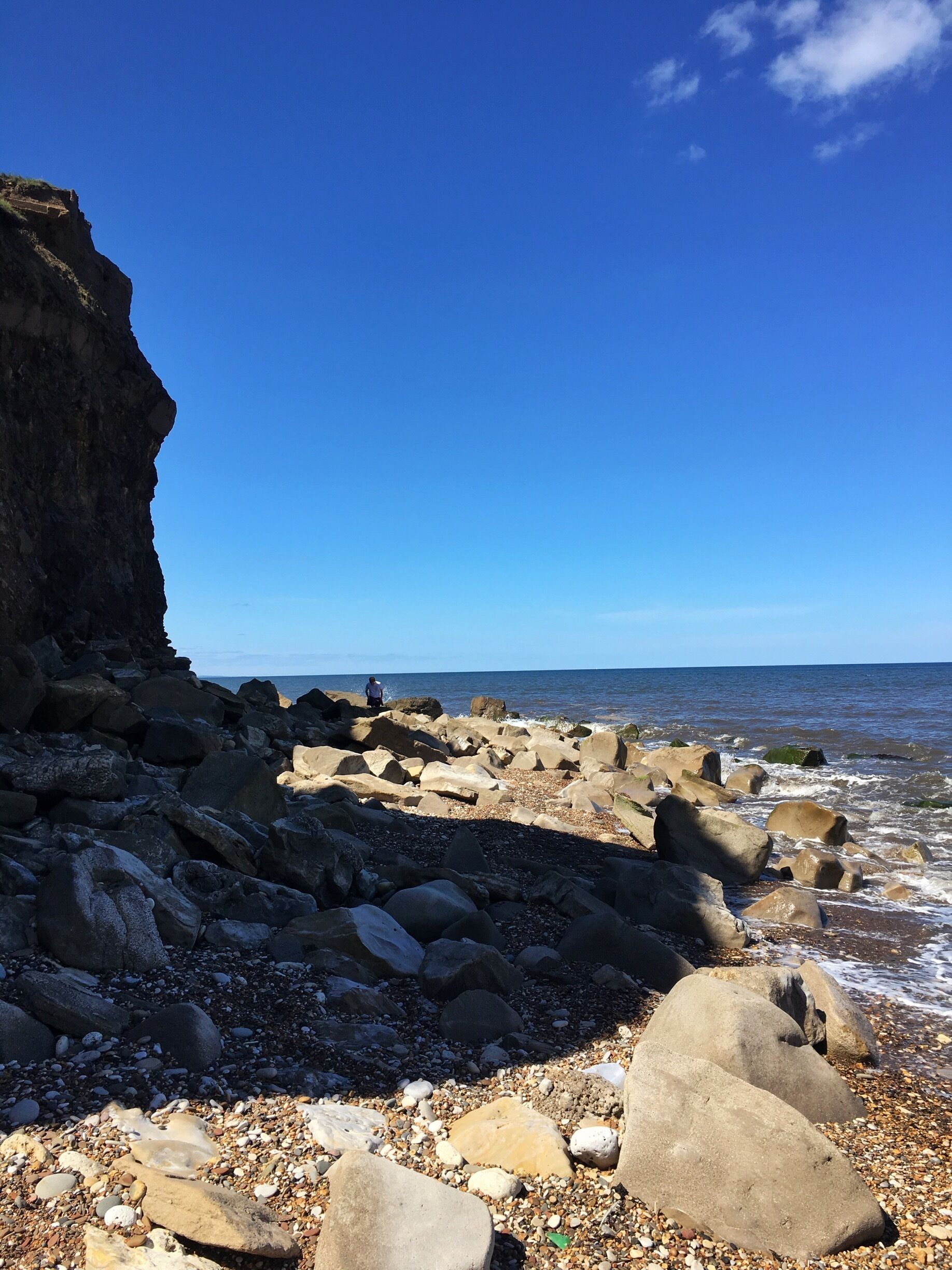The carpark at Crimdon beach is just north of Hartlepool, most of the year the beach is a quiet spot but today with the sun, it has got a little busy. Great coastal walk 