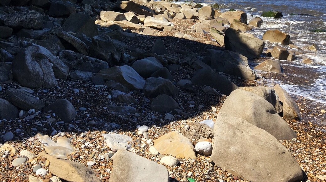 The carpark at Crimdon beach is just north of Hartlepool, most of the year the beach is a quiet spot but today with the sun, it has got a little busy. Great coastal walk