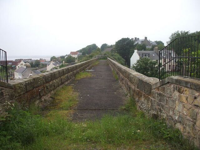 The Viaduct Lower Largo This is the top of the old viaduct at Lower Largo, the picture is taken from the site of the station which is now a carpark.