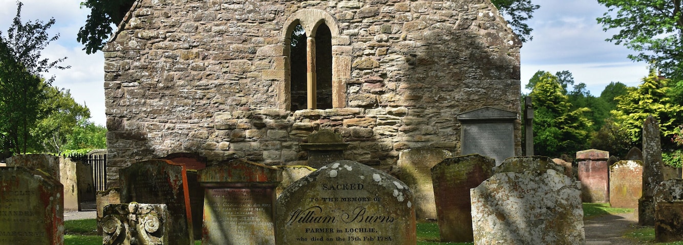 The ruins of the old church in Robert Burns's home village of Alloway, which formed part of the setting of his poem "Tam o' Shanter."