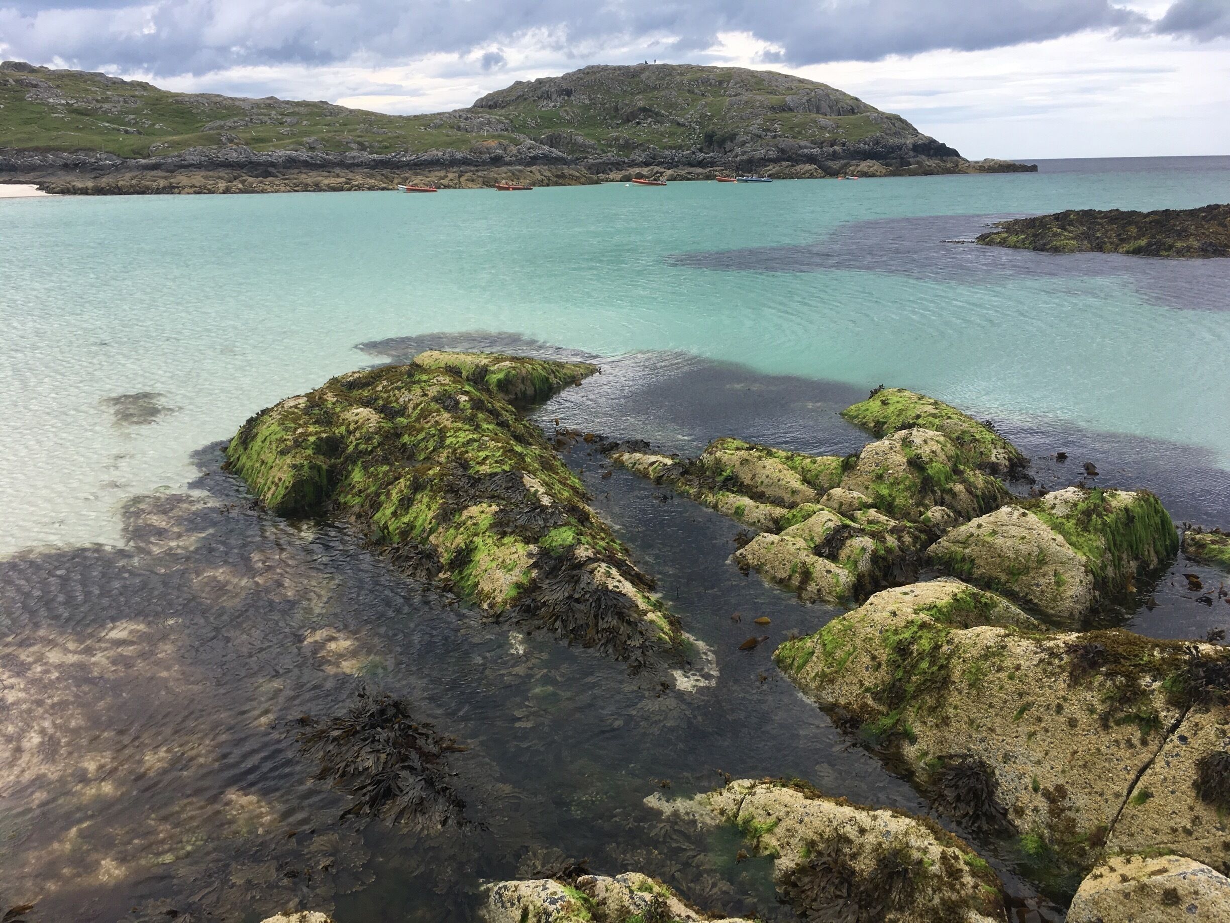 It looks like the Caribbean but it’s the North West coast of Scotland!  Clear blue sea and beautiful white sand!