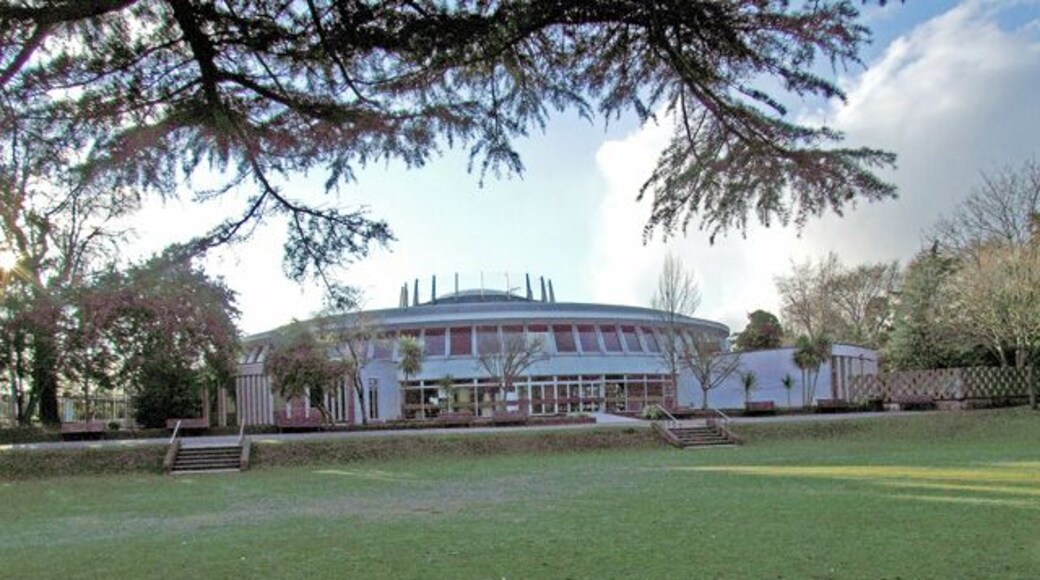 Bourne Hall Public hall and library.
