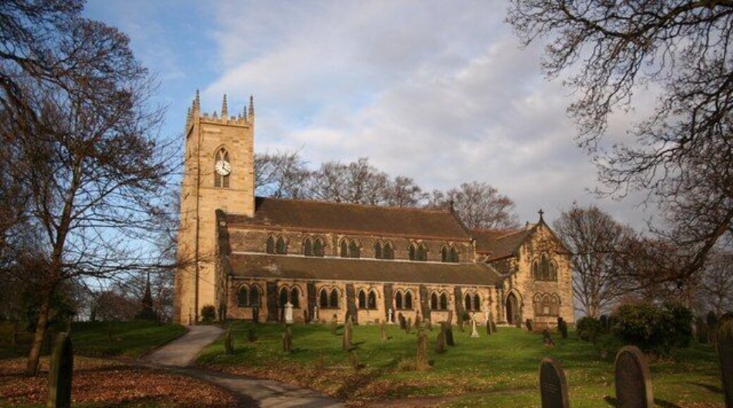 St Margaret's parish church, Swinton, South Yorkshire, seen from the south