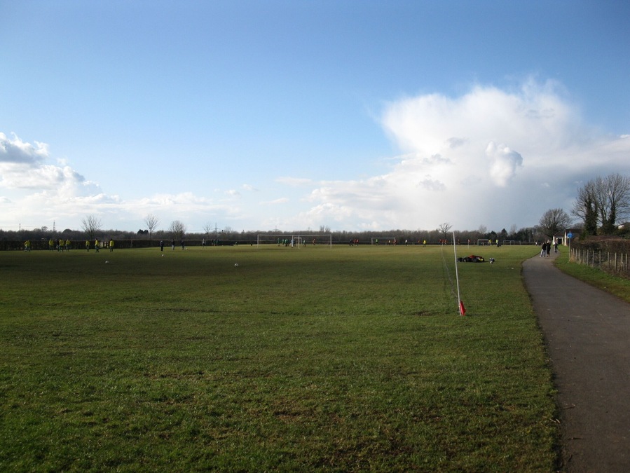 The Common Football Pitches, Yate Part of Westerleigh Common.
