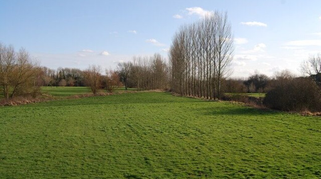 Flood plain of the River Beult from Yalding Bridge