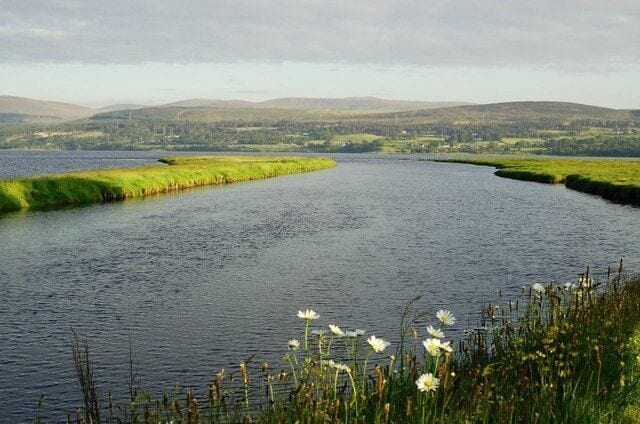 River channel by Bonar Looking out towards the Kyle of Sutherland from the Kincardine side of the river by Bonar.