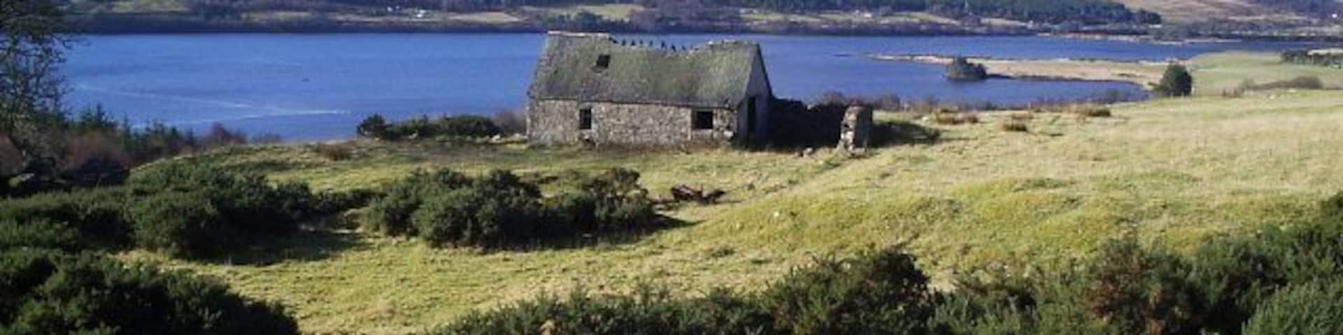 Old Ruin at Maikle Wood. What a lovely view they must have had.
