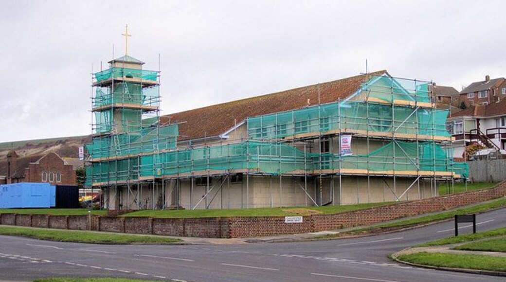 St Nicholas Church under Restoration, Saltdean Built in 1952 in Saltdean Vale