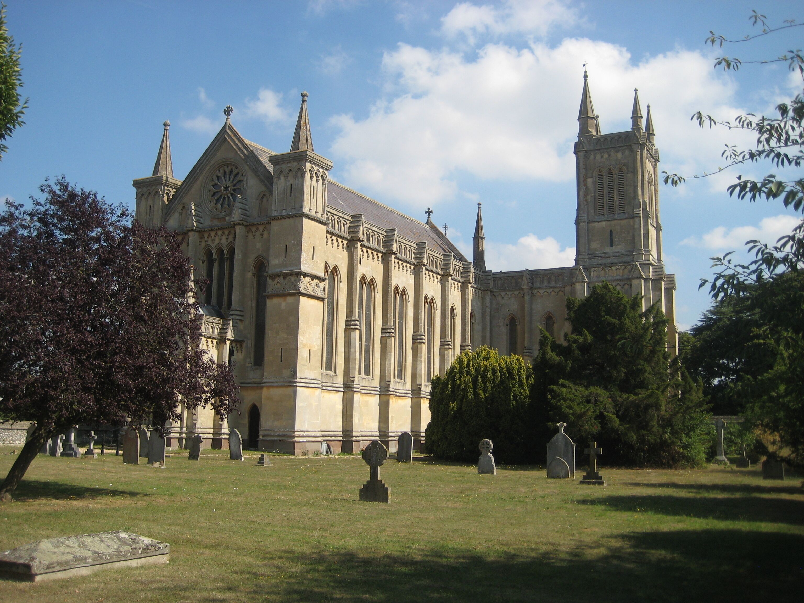 Holy Trinity parish church, Theale, Berkshire, seen from the southwest