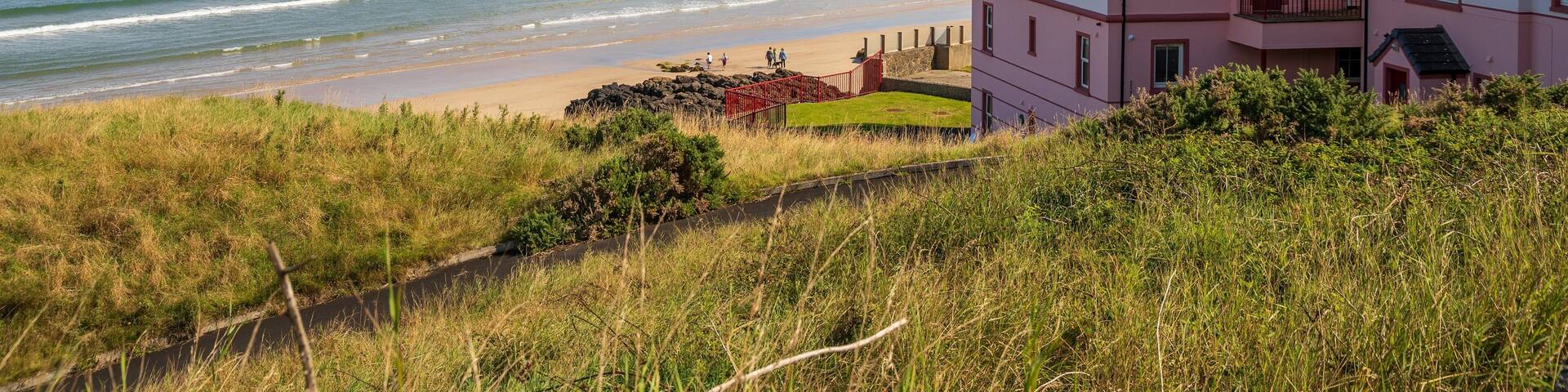 Castlerock showing general coastal views and a house