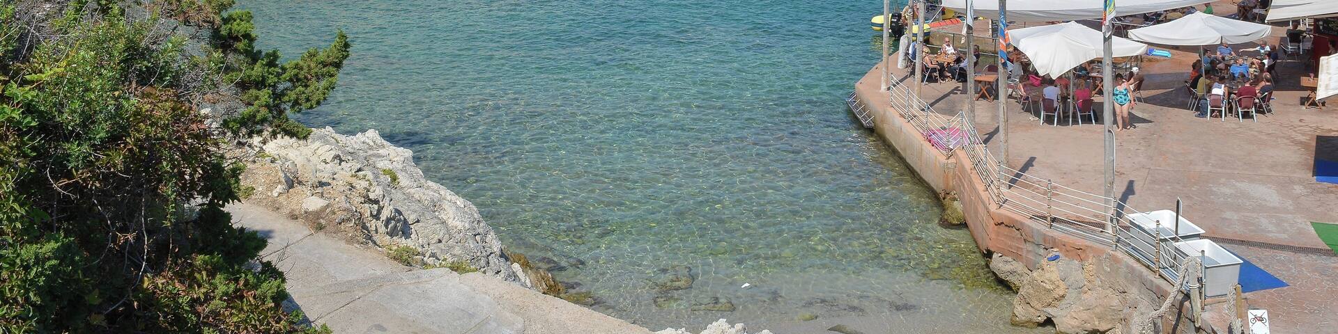 The socalled the "diving bay" of Cala Lliteras in Cala Ratjada (Mallorca).