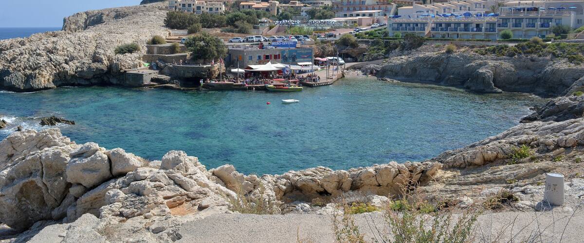 The socalled the "diving bay" of Cala Lliteras in Cala Ratjada (Mallorca).
