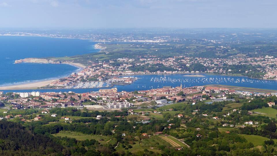 border Spain and France, panoramic view, hondarribia hendaye