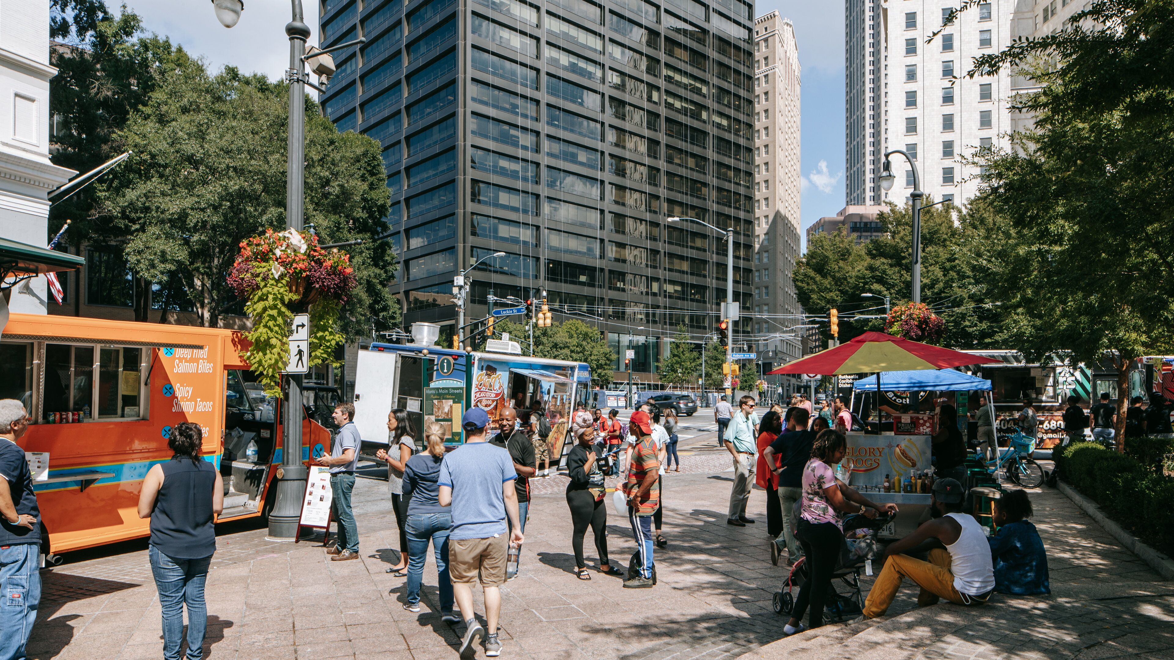 Woodruff Park which includes street scenes
